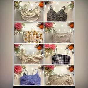 Multiple cute crop tops